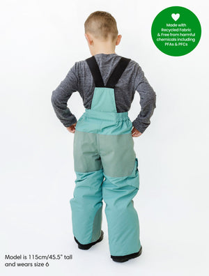 Snowrider Convertible Ski Overalls - Seafoam