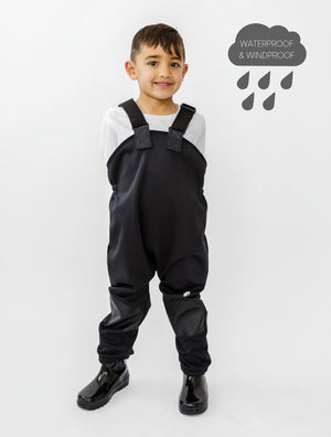 All-Weather Fleece Overalls (Black)