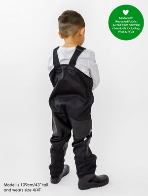 All-Weather Fleece Overalls (Black)