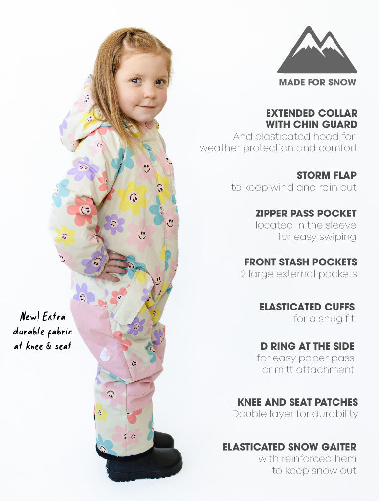 Snowrider One Piece Snowsuit - Happy Daisy