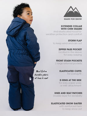 Snowrider One Piece Snowsuit - Navy