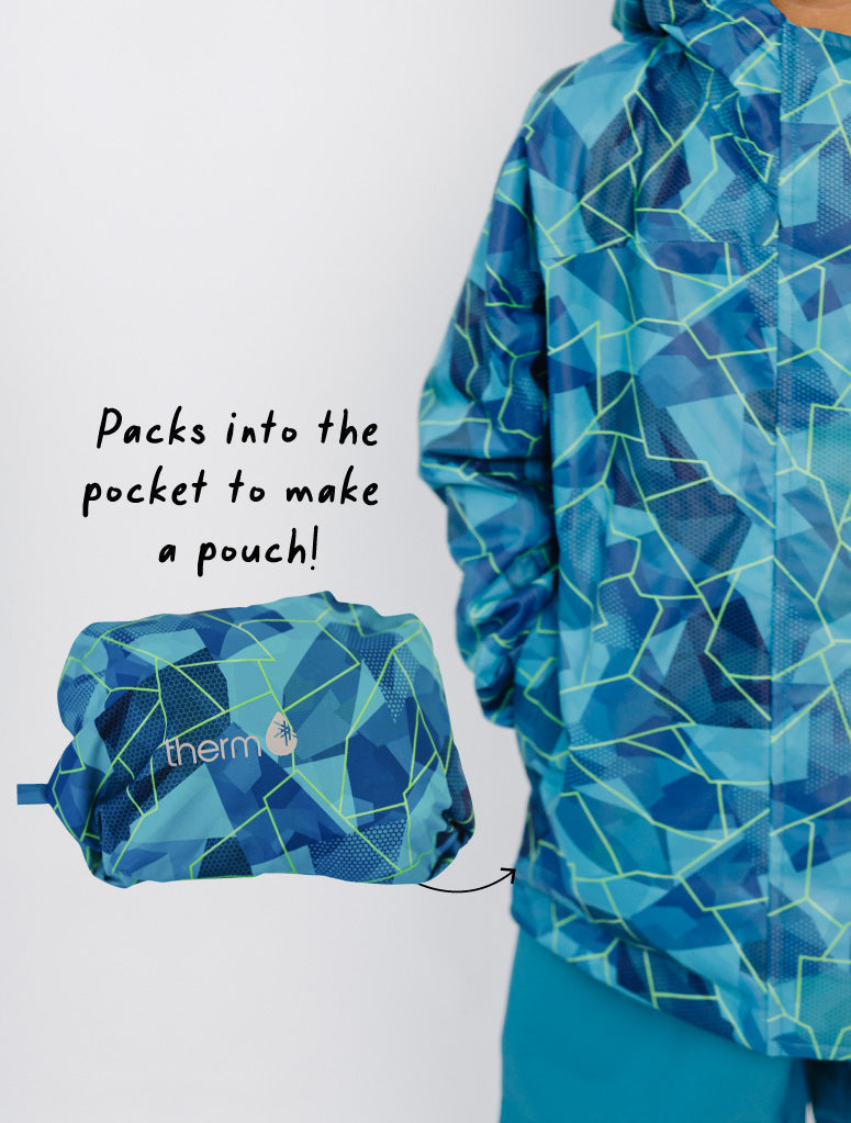 10K Packaway Rainshell - Geo Tech