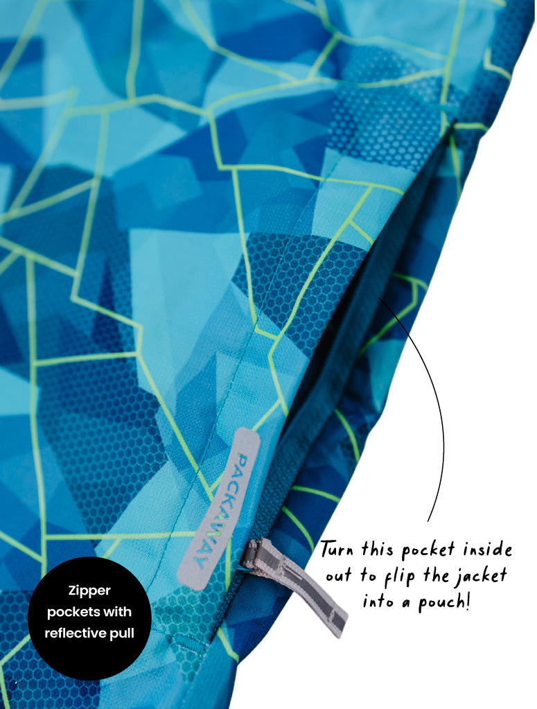 10K Packaway Rainshell - Geo Tech
