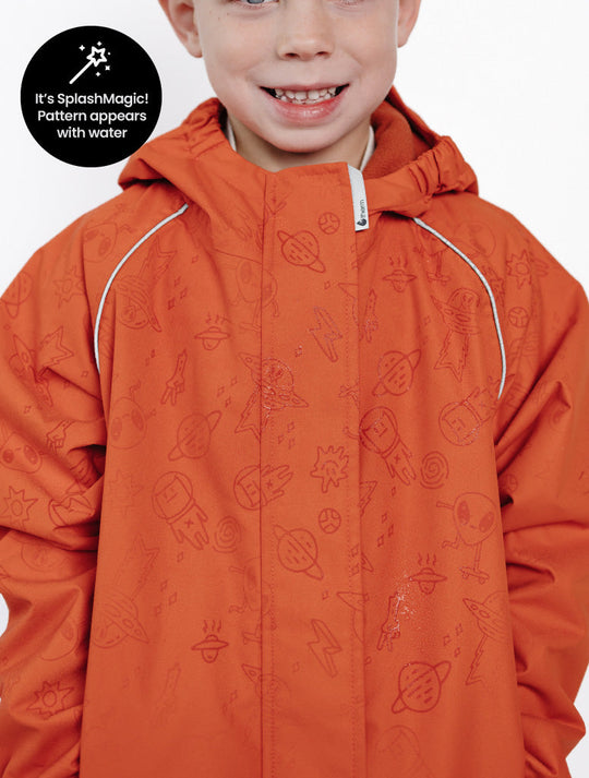 SplashMagic Rainshell - Burnt Orange | Space Pals