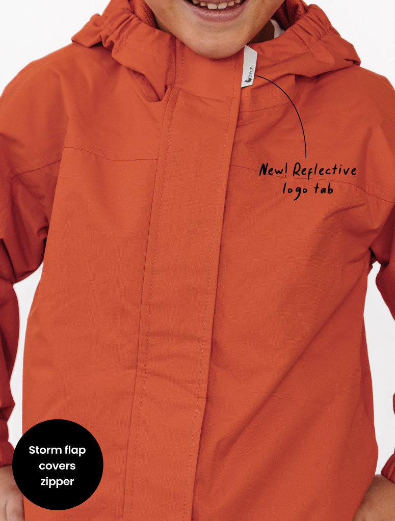 SplashMagic Rainshell - Burnt Orange | Space Pals
