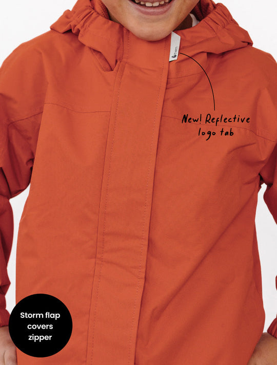 SplashMagic Rainshell - Burnt Orange | Space Pals