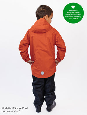 SplashMagic Rainshell - Burnt Orange | Space Pals