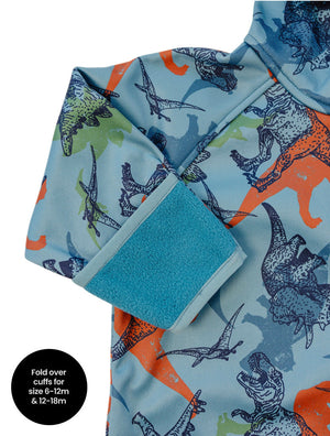 All-Weather Fleece Onesie - Dino