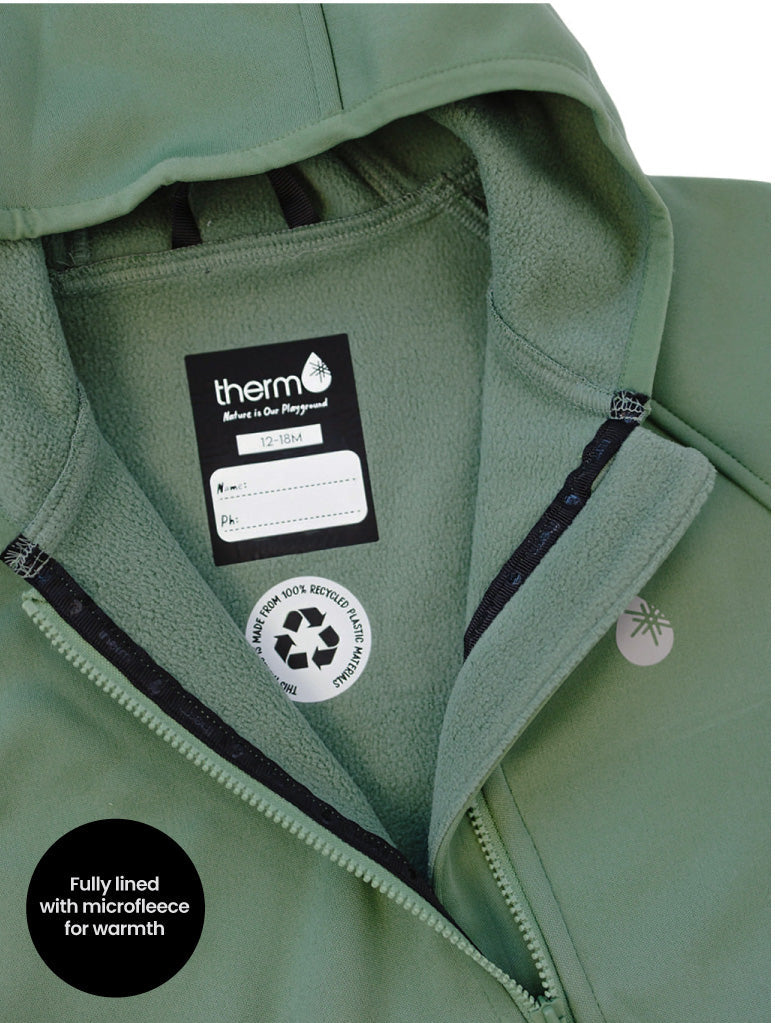 All-Weather Fleece Onesie - Forest Moss