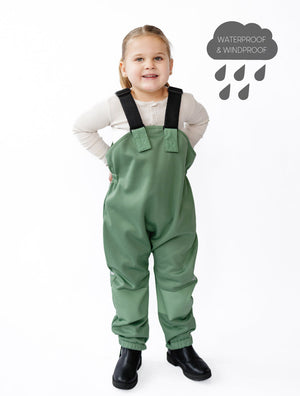 All-Weather Fleece Overalls (Forest Moss)
