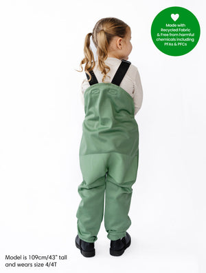 All-Weather Fleece Overalls (Forest Moss)