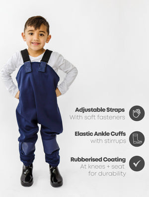 All-Weather Fleece Overalls (Navy)