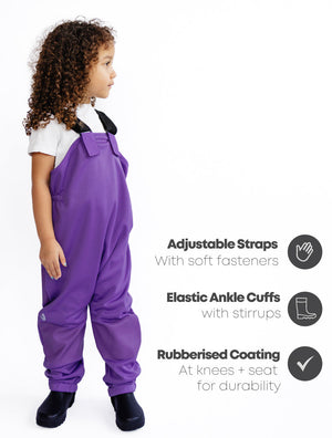 All-Weather Fleece Overalls (Violet)