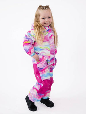 Snowrider One-Piece Snowsuit - Rainbow Wave